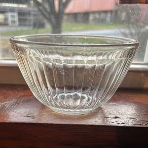 Pyrex Clear Ribbed Glass Bowl 3 Cup #7401-S